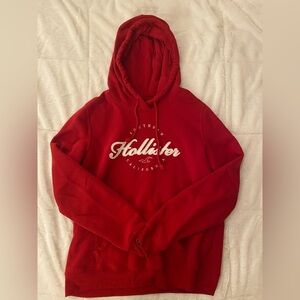 Women's Red Hollister Hoodie Medium